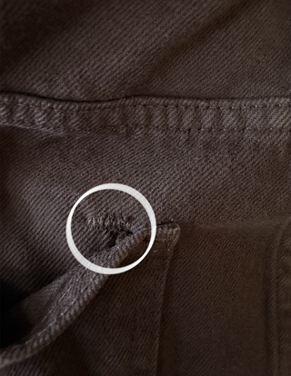 Wide Leg Brown Denim Trousers (6-12)