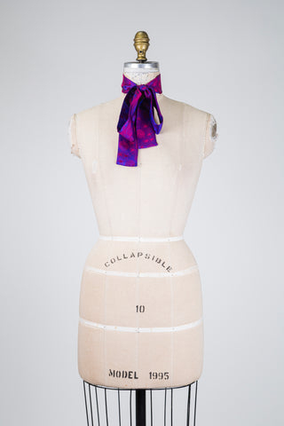 Colonel en soie vietnamienne framboise royale (2 formats)