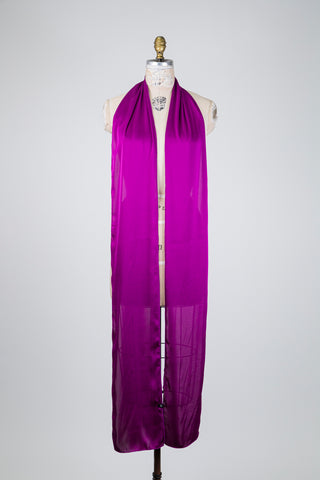 Foulard satiné fuchsia (XXL)