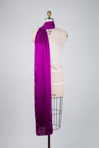 Foulard satiné fuchsia (XXL)