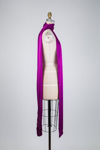 Foulard satiné fuchsia (XXL)