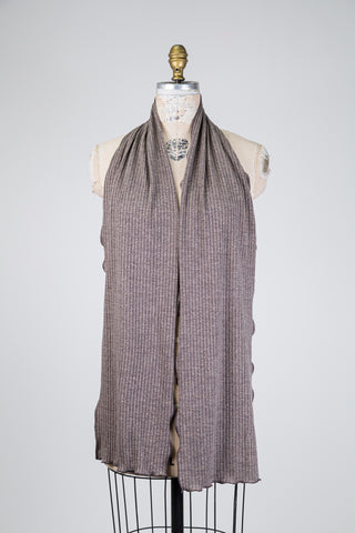 Foulard taupe brillant or rose (RÉG)
