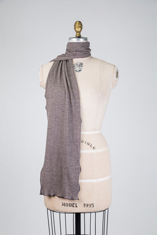 Foulard taupe brillant or rose (RÉG)