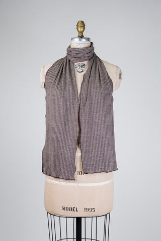 Foulard taupe brillant or rose (RÉG)