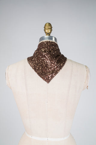 Foulard dandy moka précieux (3 formats)