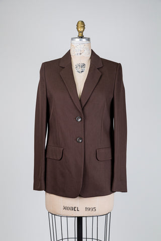 Blazer brun choco indémodable (6+12)