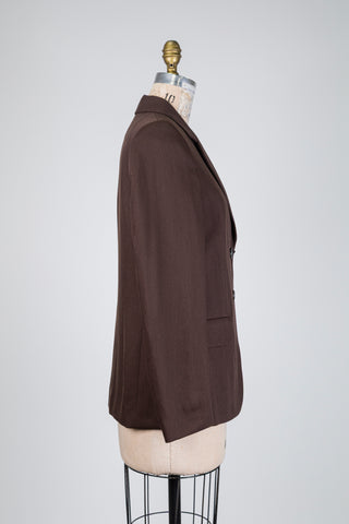 Blazer brun choco indémodable (6+12)