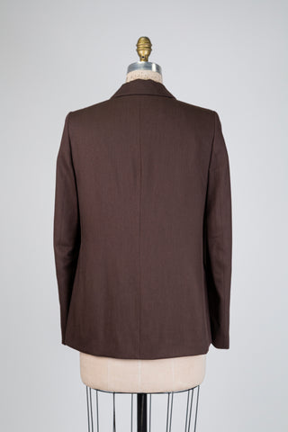 Blazer brun choco indémodable (6+12)