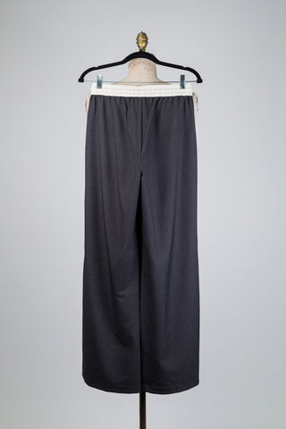 Pantalon tailleur gris à taille jogger (4 à 8)