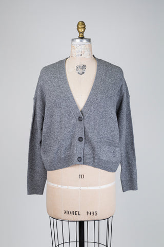Oversized grey knit cardigan (4-6-10)