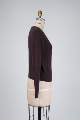 Chocolate brown wrap top (8+10)