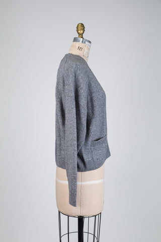 Oversized grey knit cardigan (4-6-10)