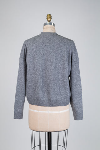 Oversized grey knit cardigan (4-6-10)