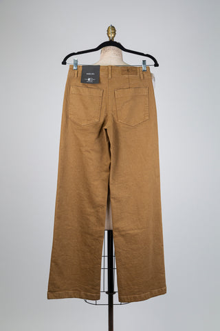 Hazelnut brown stretch denim trousers (4+10)