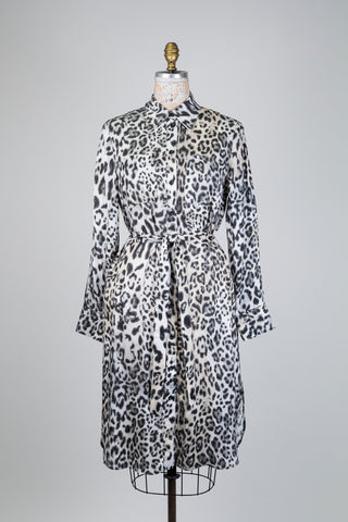 Robe chemisier léopard fluide (6+10)