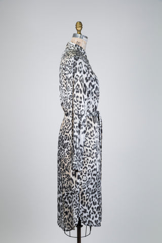 Robe chemisier léopard fluide (6+10)