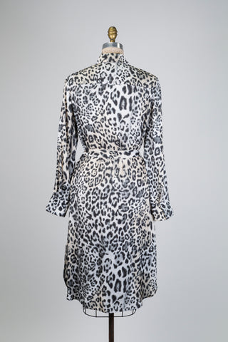 Robe chemisier léopard fluide (6+10)