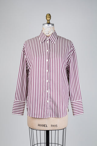 White and plum oversized blouse (2)
