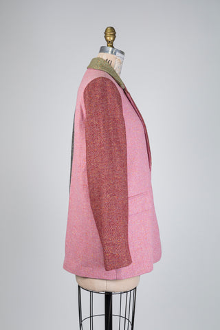 Blazer colorblock en tweed (6)
