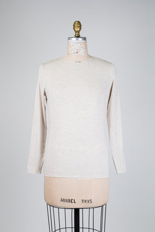 Fitted soft beige T-shirt (4 to 14)