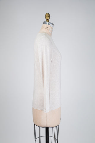 Fitted soft beige T-shirt (4 to 14)