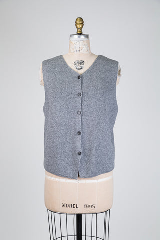 Débardeur en tricot gris (14)