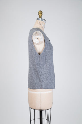 Débardeur en tricot gris (14)