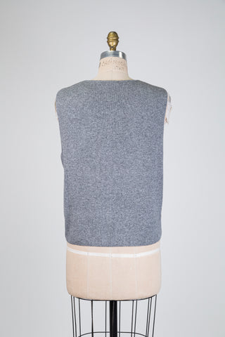 Débardeur en tricot gris (14)