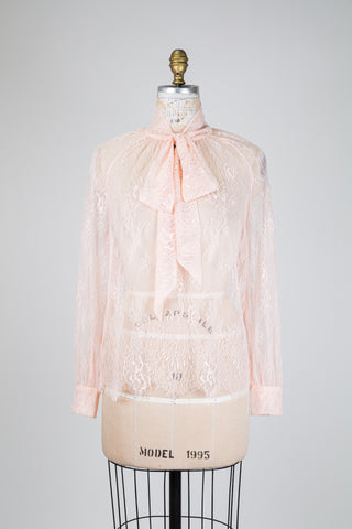 Pink lace blouse (4-14)