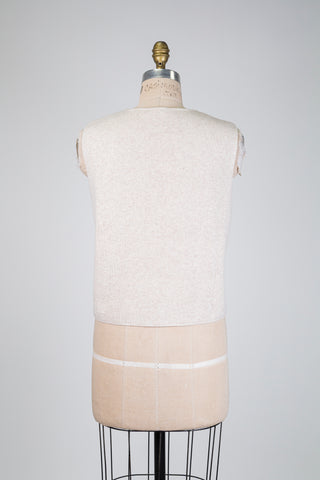 Ivory knit sleeveless jacket (12)