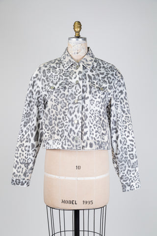 Leopard Print Denim Jacket (6-8-12-14-16)