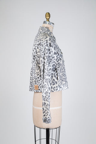 Leopard Print Denim Jacket (6-8-12-14-16)