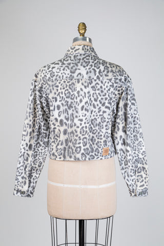 Leopard Print Denim Jacket (6-8-12-14-16)