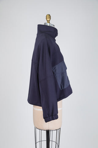 Veste sport marine oversized (6+10)