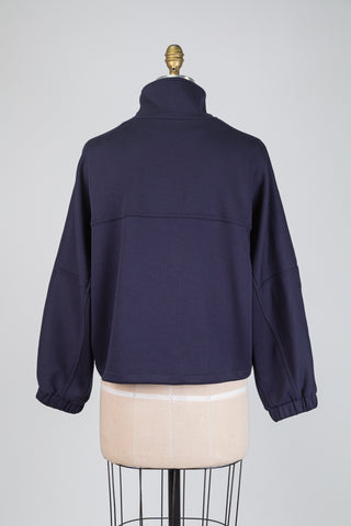 Veste sport marine oversized (6+10)