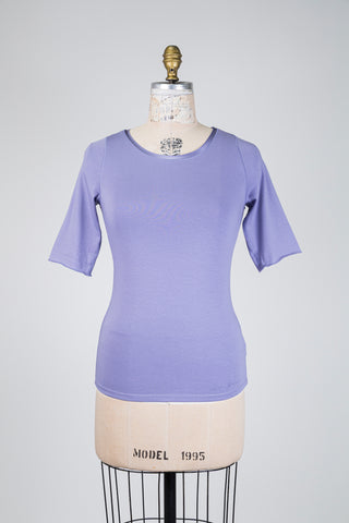 Lavender cotton T-shirt (XS to M)