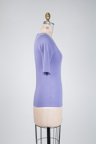 Lavender cotton T-shirt (XS to M)