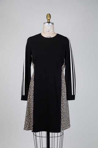 Robe confo noire à léopard surprise (XXS/XS-M/L)