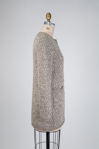 Veste sable argenté façon Chanel (XS à M)