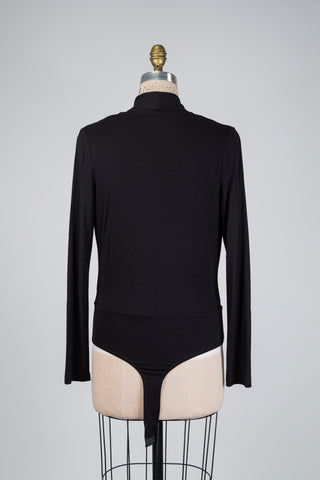 Wrap-front black bodysuit (10)