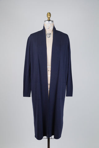 Navy wool knit cardigan (4)