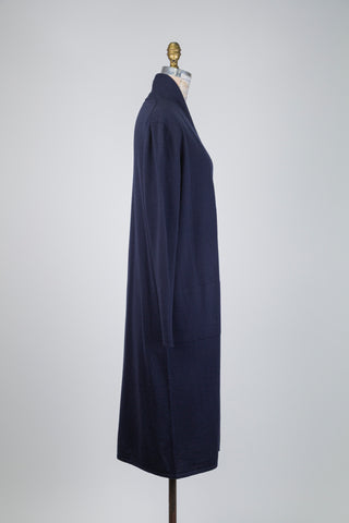 Navy wool knit cardigan (4)