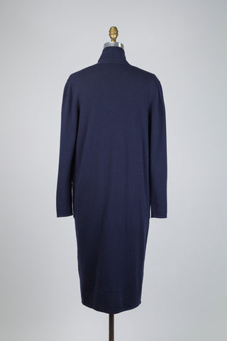 Navy wool knit cardigan (4)