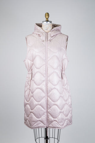Veste matelassée sans manches rose pâle (10)
