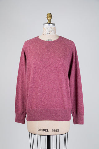 Raspberry heathered cashmere sweater (10)