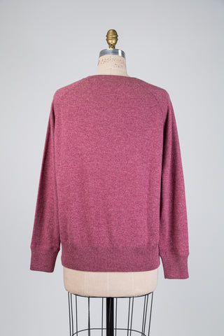 Raspberry heathered cashmere sweater (10)