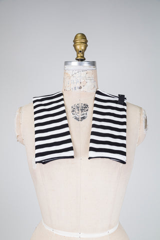 Black and white cotton sleeves (OS)