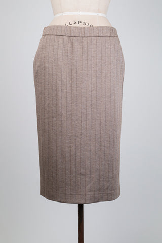 Soft beige herringbone skirt (12)