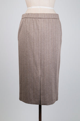 Soft beige herringbone skirt (12)