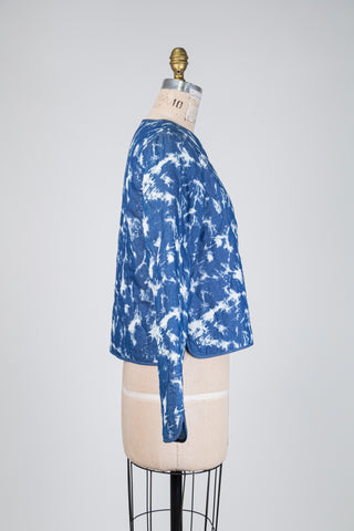 Reversible blue & cream tie-dye jacket (XS+S)